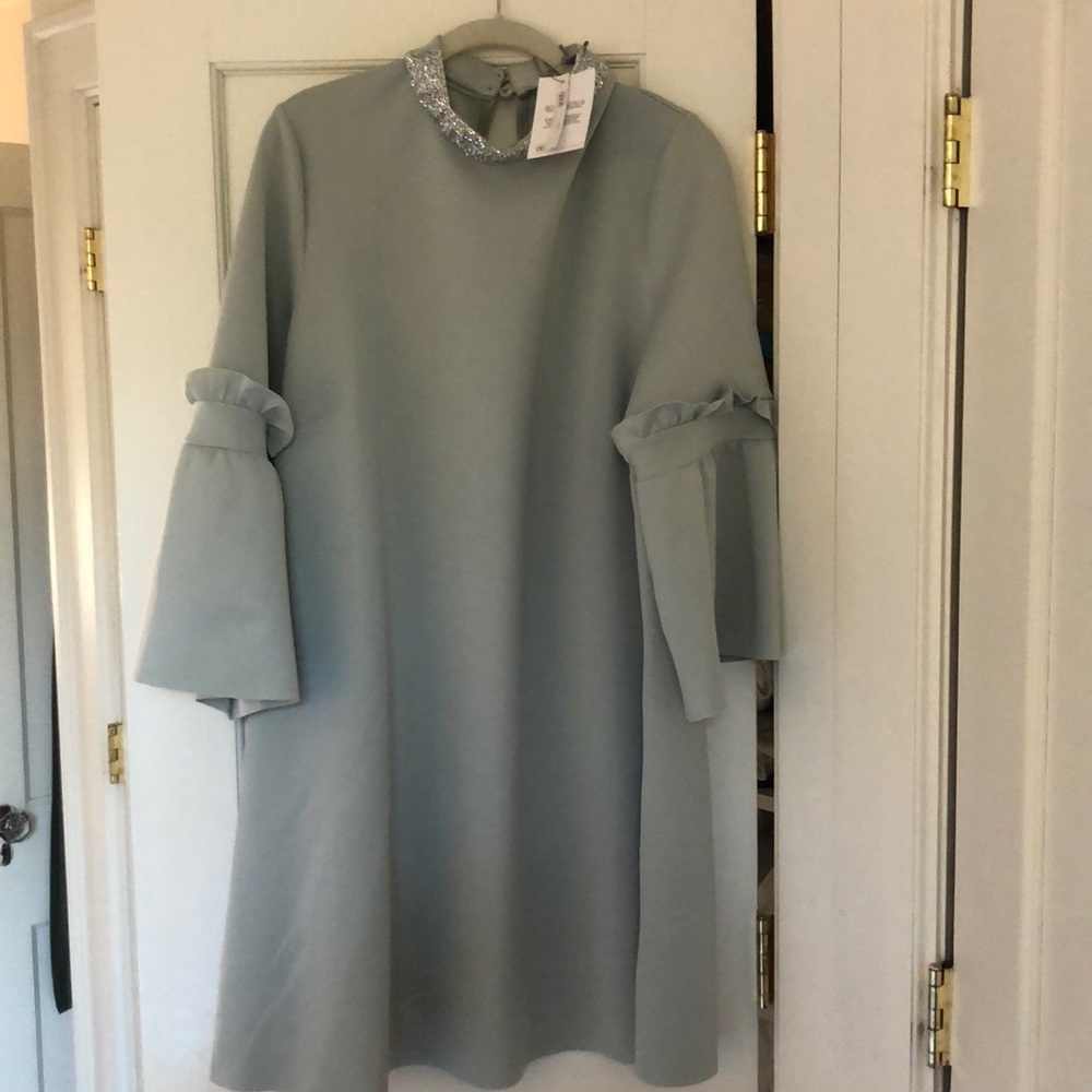 ASOS NWT ice blue scuba fabric dress